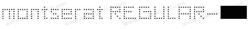 montserat REGULAR字体转换